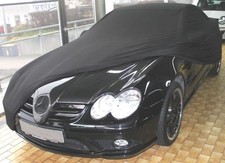 Vollgarage Car-Cover Schwarz mit Spiegeltaschen f&uuml;r Mercedes SL Cabriolet R230