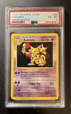 Wizards of the Coast 1999 Pokemon Kadabra Set Base 032/102 PSA 6 Carte