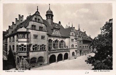 Postcard Freiburg im Breisgau (79098), City Hall, photography