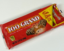 100 Grand Chocolate Candy Bars Fun Size 5 Pack Milk Chocolate Crunchy  3.75 oz