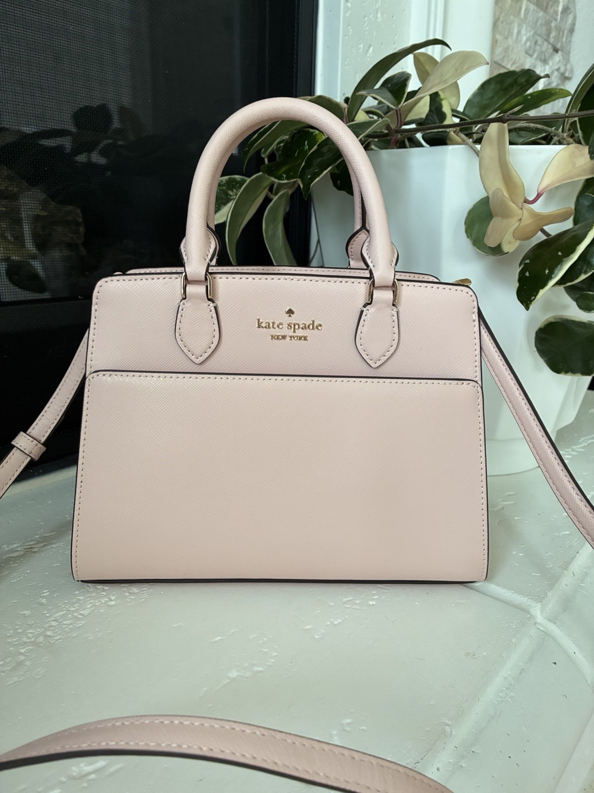 Kate Spade New York Madison Small Satchel Handbag Crossbody, Pink
