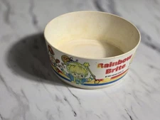 1983 Rainbow Brite Cereal Bowl Deka Plastics Vintage Hallmark