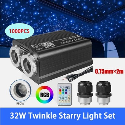 1000PC 0.75mm*2m Car Home Headliner Twinkle Shooting Star Light Fiber Optic Kit