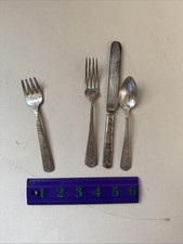 Child s Vintage Clown, Knife, Spoon, And Fork Plus Campbell Soup Fork