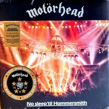 MOTORHEAD- NO SLEEP TIL HAMMERSMITH - YELLOW / BLACK VINYL LP " NEW "