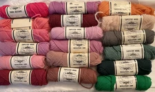 Elsa Williams Needlepoint Tapestry Yarn Lot of 18 Asst Color 100% Wool 40 yd M