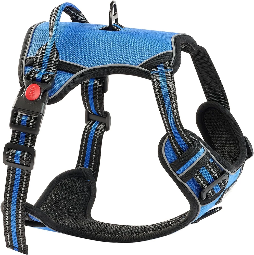 Dog Harness for Large Dogs, No Pull Adjustable Dog Vest Pet Harness, with 5Ft Le