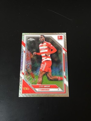 2025-26 Topps Chrome Ilyas Ansah Union Berlin Logo Fractor 20/52
