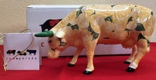 Cow Parade Yellow Rose Of Texas Figurine, Westland Giftware, #9165, Box/Tag