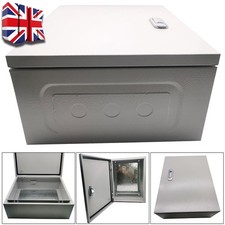 Electric Enclosure Wall Mounted Box Distribution Case Steel Metal Outdoor Indoor