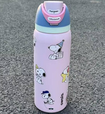 New Pink Snoopy Water Bottle Owala 32oz Stainless Steel Exclusive Edition 2026