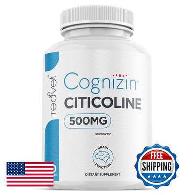 Teaveli Cognizin Citicoline 500mg CDP Choline Capsules Clinically Studied Brain