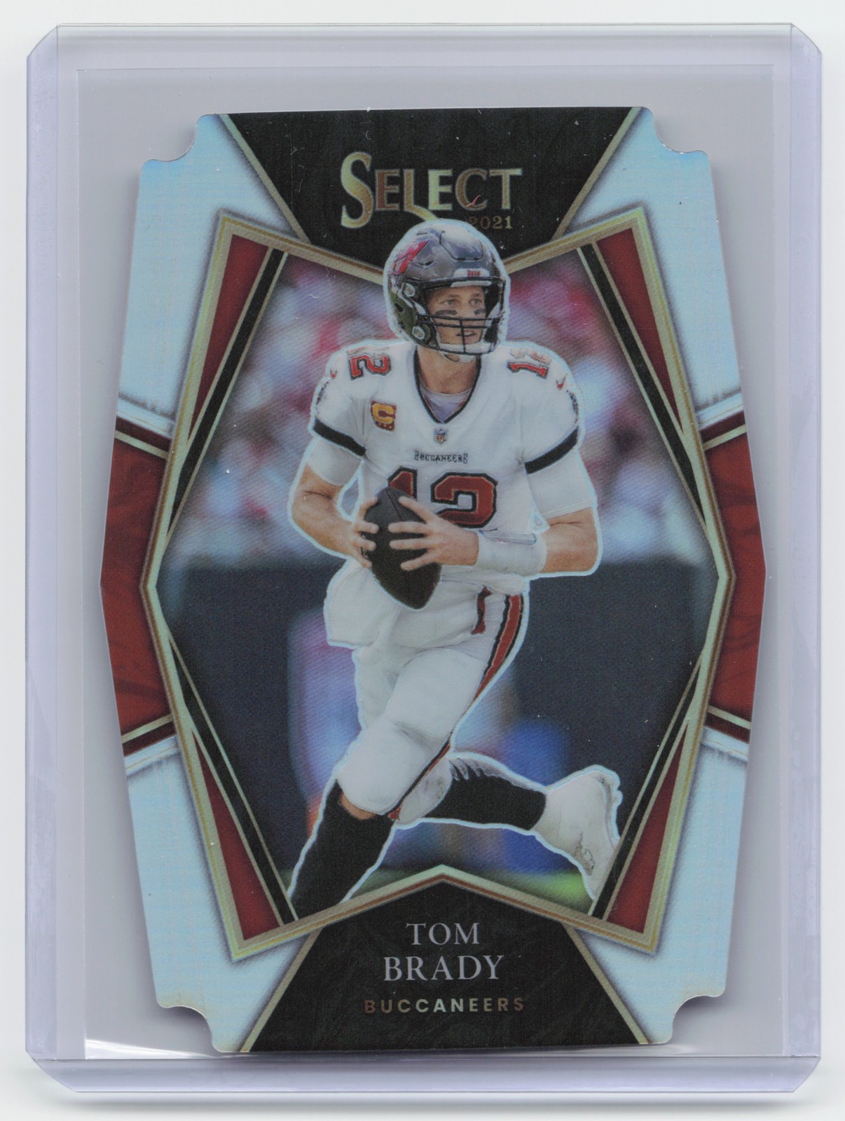 2021 Panini Select #101 Tom Brady Silver Prizm Die Cut