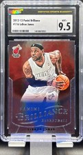 2012-13 Panini Brilliance Basketball #116 LeBron James Miami Heat CSG 9.5 MINT+