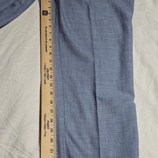 Talbots Hampshire Ankle Pant Blue Twill Women's Straight Stretch Pockets Regular