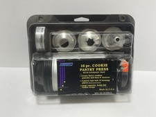 Mirro 16 Pc Cookie Pastry Press Set M-0358-22 w/ Manual Recipes Complete New