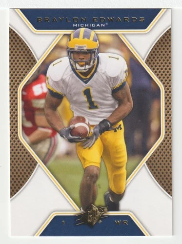 Braylon Edwards - Michigan (Football Card) 2010 Upper Deck SPx # 89 - Mint