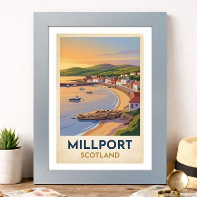 Millport, Scotland Travel Poster Giclee Art Print 342-2