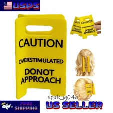 Fun Caution Sign Hair Claw Clip for Various Hair type Easy Styling Secure Grip