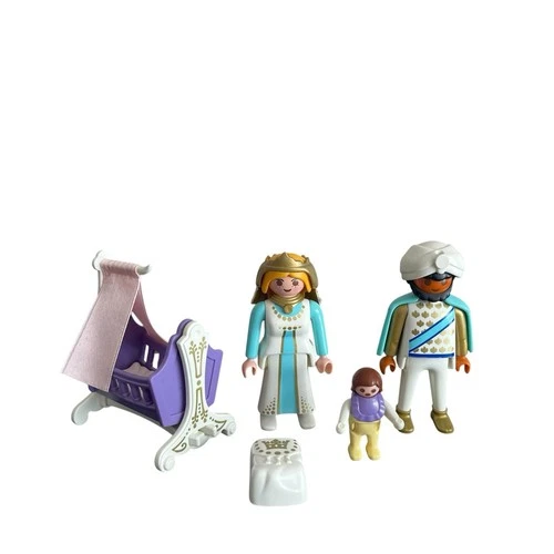 Playmobil 3835 Sultan Prince Princess Baby Royal Arab Family Castle Vintage 1996