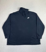 Nike Pullover Sweatshirt Womens Large Oversized Club Fleece Black FB8664-010