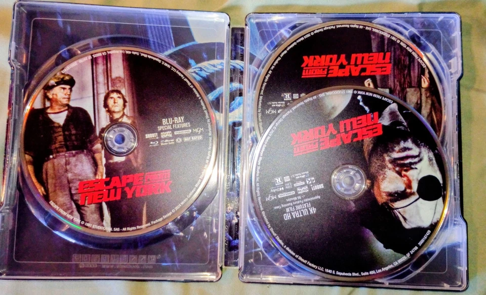 Escape From New York [New 4K UHD Blu-ray] Ltd Ed, With Blu-Ray, 4K Mastering, Foto 3 de 3