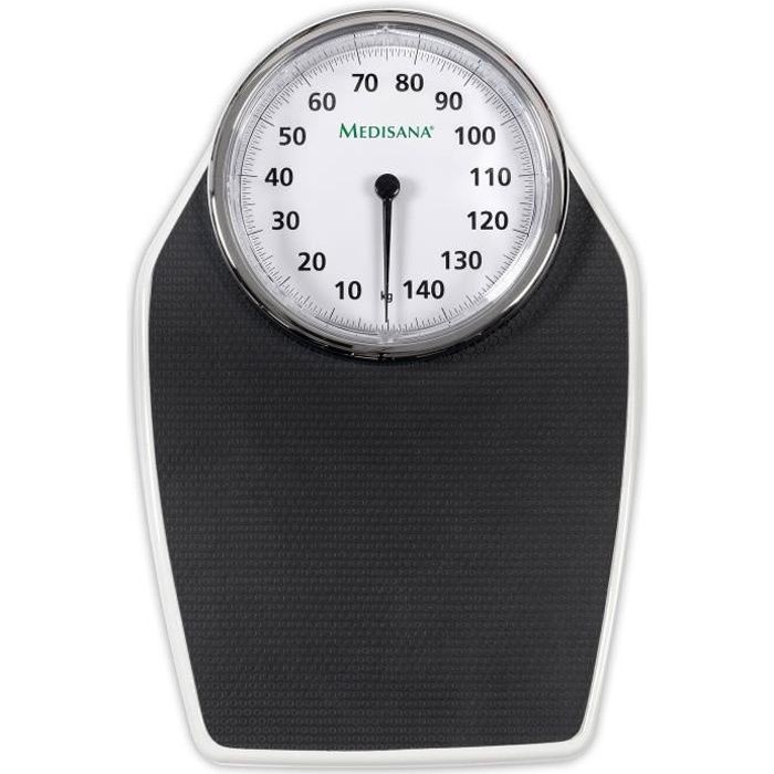 Pèse-personne mécanique antidérapant Medisana PSD noir robuste 150kg