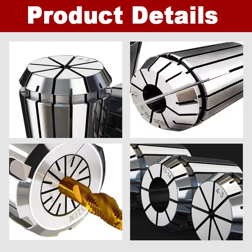 Spring Collets CNC Milling Lathe Engraving Machine Clamp Holder Lathe Tool ER20 - Image 2 of 4