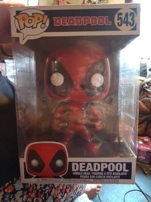 Funko Pop! Vinyl Jumbo 10 in: Marvel - Deadpool (Red) (10 inch) - Walmart...