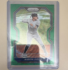 2021 Panini Prizm Aaron Judge #212 Green Wave Prizm Tier III New York Yankees