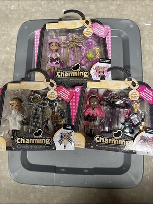 Charming Bag Charm 3 Doll Bundle with Accessories for Girls 5+