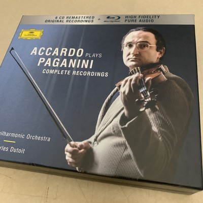 ACCARDO plays PAGANINI - Complete Recordings; Charles Dutoit( (6 CDs + BRA, DG)