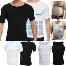 Men's Body Toning T-shirt The Ultra Durable Body Compression Shapewear Tank Tops