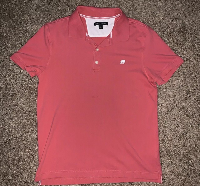 Banana Republic Mens Slim Fit Polo Shirt Size Small Elephant Logo Pink