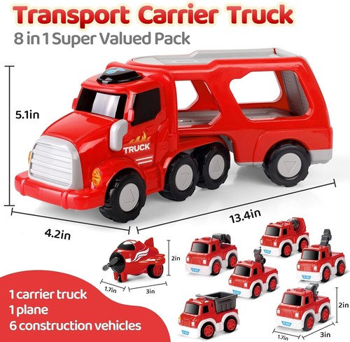 Camion De Bomberos Juguete Regalos Para Niños Para Jugar 5 7 9 anni - Foto 13 di 13