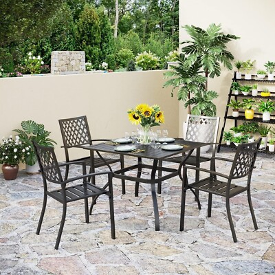 metal garden table and chairs ebay