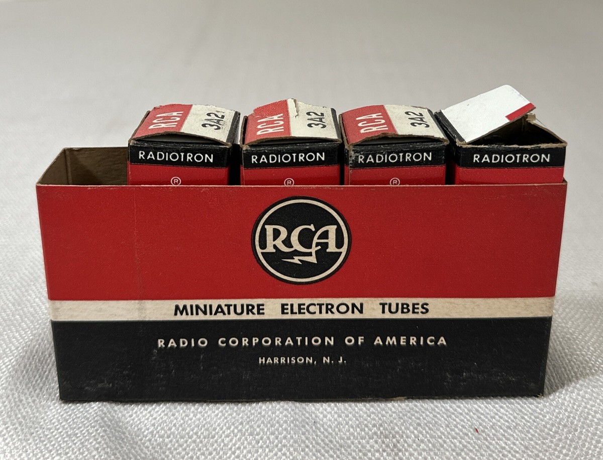 LOT OF 4 VINTAGE RCA 3A2 RADIOTRON ELECTRON TUBES VACUUM TUBES | eBay