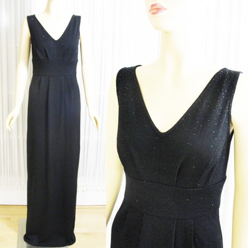 Crystals Santana Knit Long Dress Size 