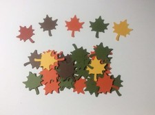 AUTUMN FALL LEAVES LOT OF 200 CONFETTI DIE CUTS EMBELLISHMENTS SCRAPBOOKING 570