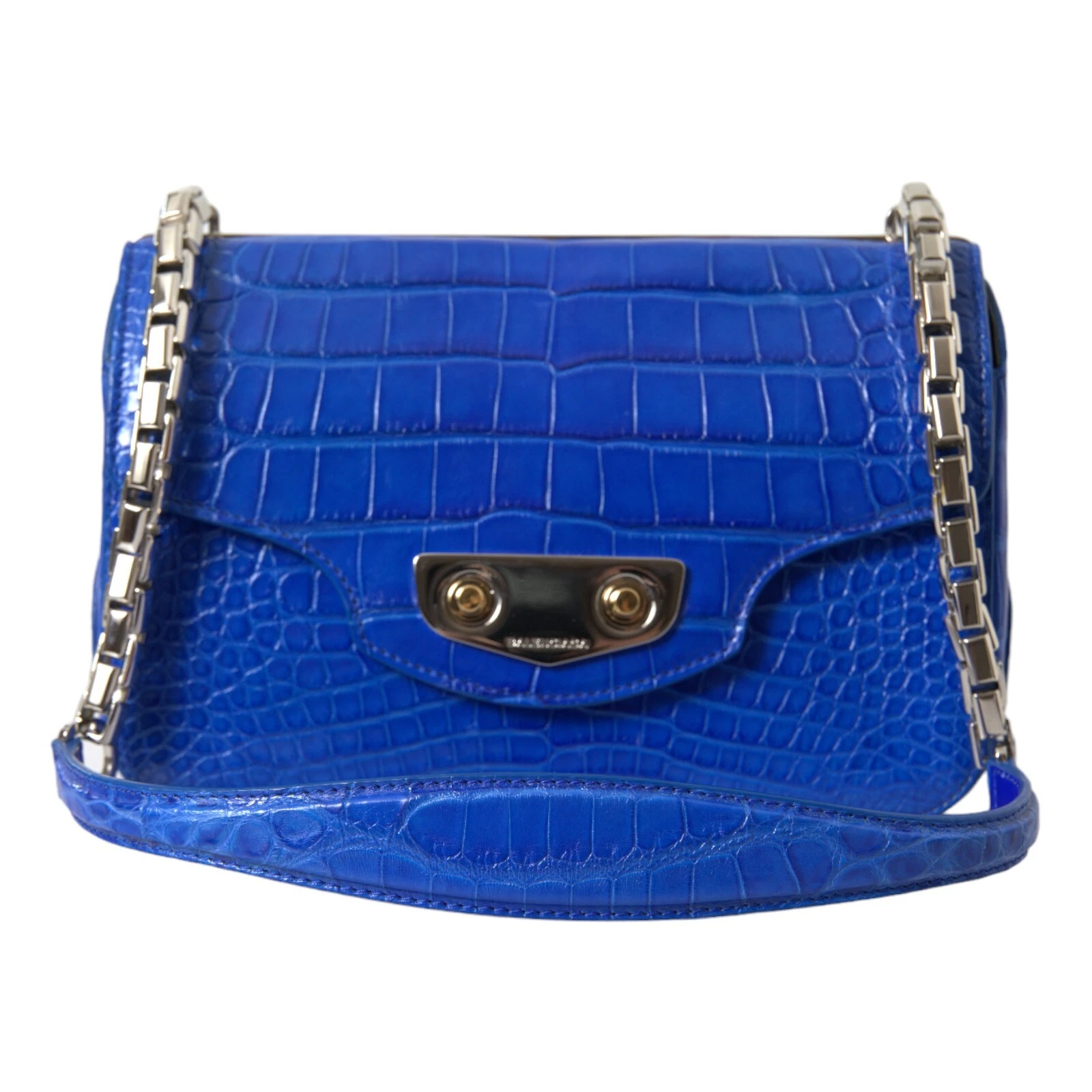 Borsa BALENCIAGA Blu Esotica Pelle Neo Classica Borsa a Spalla 10500usd