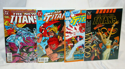 (4) Teen Team Titans Mixed Lot DC Comic Books 