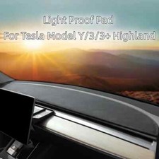 Flannel dashboard sun protection mat for Tesla Model Y/3/3 Highland 2019-2024