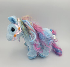 Vtg Rare Animal Alley Pony Unicorn Plush Blue/Pink Braided Hair Toys R Us