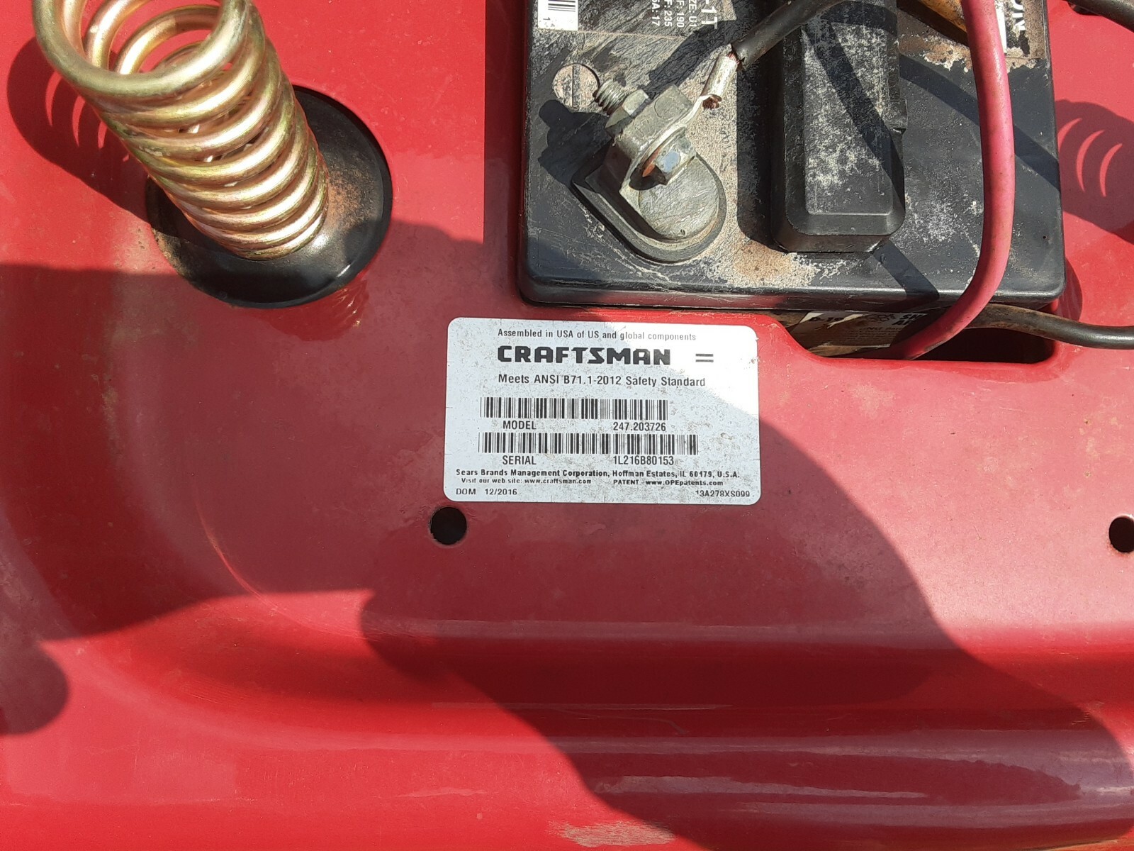 CRAFTSMAN 42" T1200 HYDROSTAT RIDING LAWN MOWER (LOCAL P/U IN GA