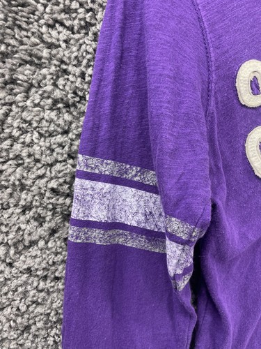 Kansas State Wildcats Shirt Women's Purple Small Top Pressbox by Royce Apparel - Picture 6 of 9