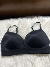 victoria's secret pink wear everywhere Wireless Push Up Bra 32DD Black