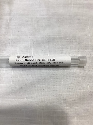 AGILENT 5181-8818 Inlet liner, splitless, straight, deactivated, quartz - New