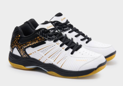 Kawasaki Badminton Shoes Unisex Indoor Sportswear Shoes White Gold