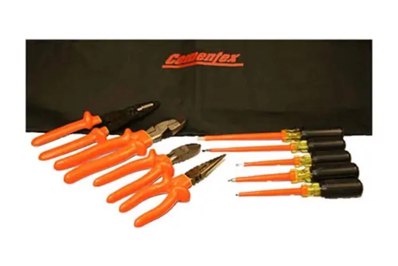 Cementex Basic Electrician's Tool Kit Set of 9 with Roll Case TR-9ELK
