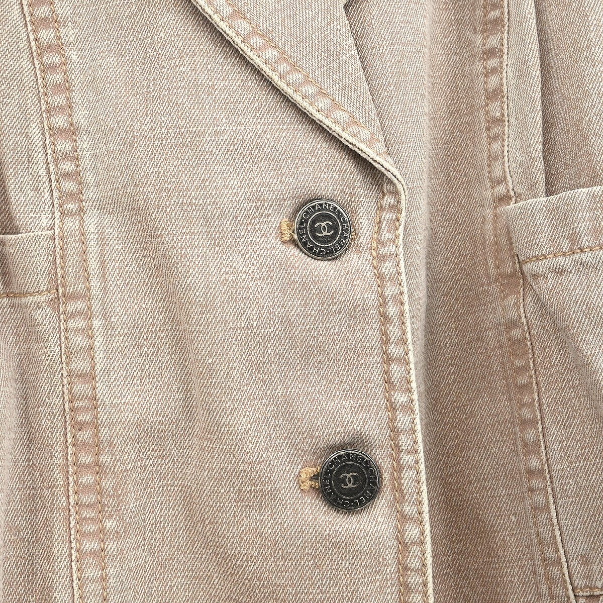 Chanel Single Breasted Jacket Brown #36 164993 | eBay